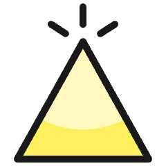 Retouch Triangle Icon from Ultimate Colors Set