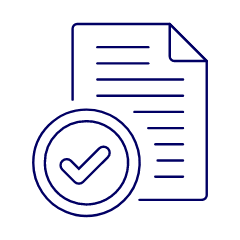 Approve Document Illustration from UX Line Set