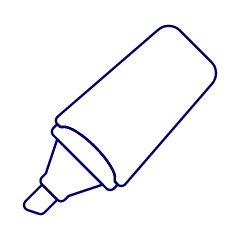 Highlighter Pen Illustration from UX Line Set
