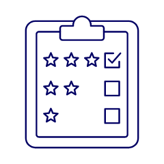 Rating Document Illustration from UX Line Set