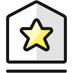 Award Badge Star Icon from Ultimate Colors Set
