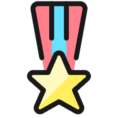 Award Medal 3 Icon from Ultimate Colors Set