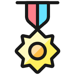 Award Medal 4 Icon from Ultimate Colors Set