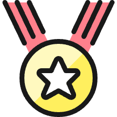 Award Medal Icon from Ultimate Colors Set