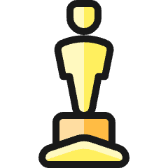Award Oscar Icon from Ultimate Colors Set