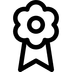 Award Ribbon Star Icon from Ultimate Regular Set