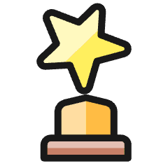 Award Star Icon from Ultimate Colors Set