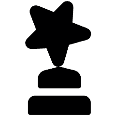 Award Star Icon from Ultimate Bold Set