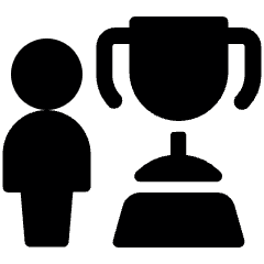 Award Trophy Person Icon from Ultimate Bold Set