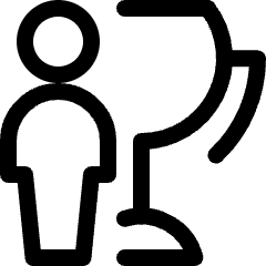 Award Trophy Person Icon from Ultimate Regular Set