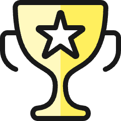 Award Trophy Star Icon from Ultimate Colors Set