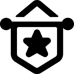 Award Wall Star Alternate Icon from Ultimate Bold Set