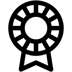 Ribbon Batch Reward Prize Icon from Ultimate Regular Set