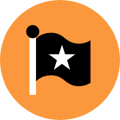 Flag Star 2 Icon from Kameleon Pop Set