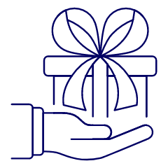Gift Sharing Illustration from UX Line Set