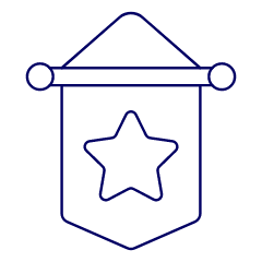 Pennant Star 3 Illustration from UX Line Set