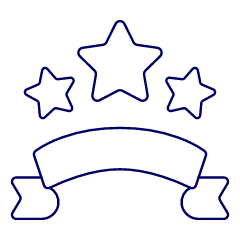 Star Ribbon Illustration from UX Line Set