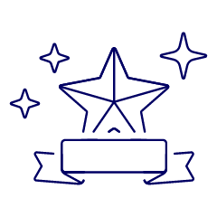 Star Ribbon Sparkle Illustration from UX Line Set