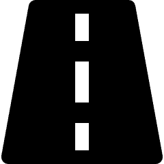 Route Sign Staight Icon from Nova Solid Set