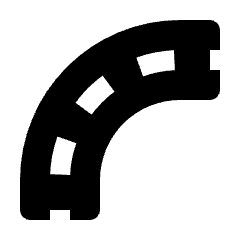 Route Sign Turn Right Icon from Nova Solid Set