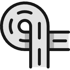Road Curvy Icon from Ultimate Colors Set