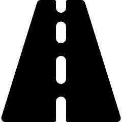 Road Straight Icon from Ultimate Bold Set