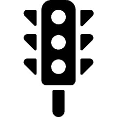 Road Traffic Lights 1 Icon from Ultimate Bold Set