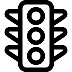 Road Traffic Lights Icon from Ultimate Regular Set