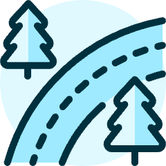Road Woods Icon from Ultimate Duotone Set