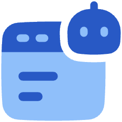 Ai Browser Robot Icon from Plump Flat Set
