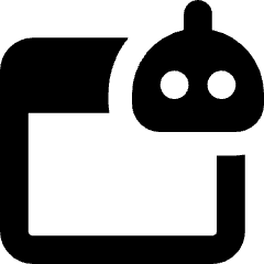 Ai Browser Robot Icon from Core Solid Set