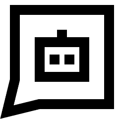 Ai Chat Bot Icon from Sharp Line Set