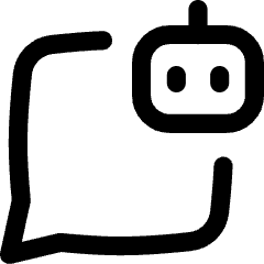 Ai Chat Robot Icon from Flex Line Set