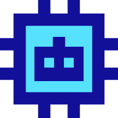 Ai Chip Robot Icon from Sharp Pop Set