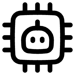 Ai Chip Robot Icon from Plump Line Set