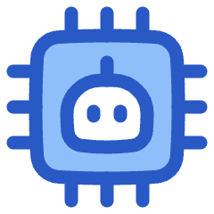 Ai Chip Robot Icon from Plump Duo Set