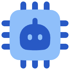 Ai Chip Robot Icon from Plump Flat Set