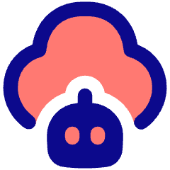 Ai Cloud Robot Icon from Plump Pop Set