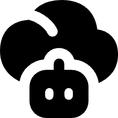 Ai Cloud Robot Icon from Flex Solid Set