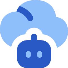 Ai Cloud Robot Icon from Flex Flat Set
