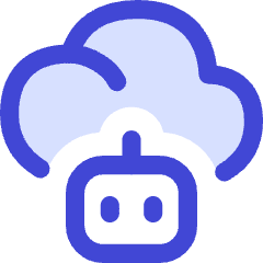 Ai Cloud Robot Icon from Flex Duo Set