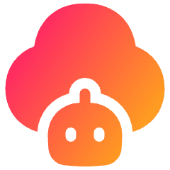Ai Cloud Robot Icon from Plump Gradient Set