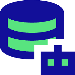 Ai Database Robot Icon from Sharp Pop Set
