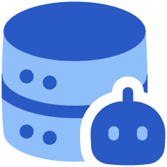 Ai Database Robot Icon from Plump Flat Set