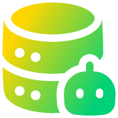 Ai Database Robot Icon from Plump Gradient Set