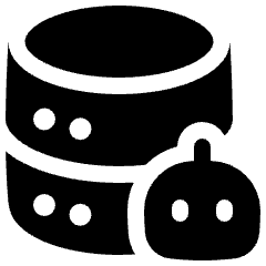Ai Database Robot Icon from Plump Solid Set