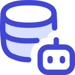 Ai Database Robot Icon from Flex Duo Set