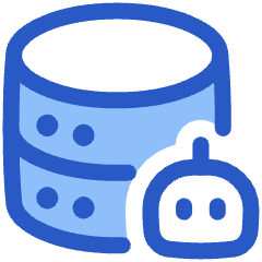 Ai Database Robot Icon from Plump Duo Set