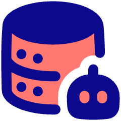 Ai Database Robot Icon from Plump Pop Set
