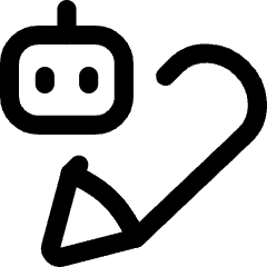 Ai Edit Robot Icon from Flex Line Set